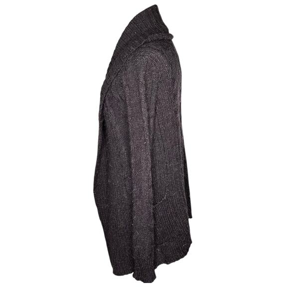 ALLSAINTS All Saints Women's Flex Knit Alpaca Blend Cardigan Sweater Size 6 Gray - Picture 2 of 8